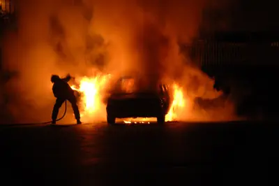 Feu de structure · Parking souterrain