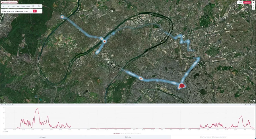 TRAAK Eyes - vue satellite