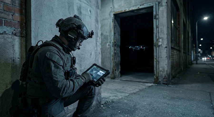 Intervention urbaine robot drone milieu bâti